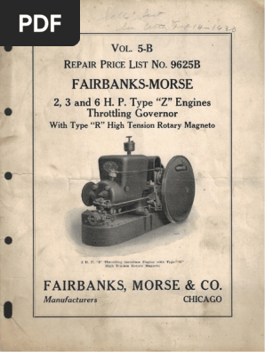 Fairbanks-Morse Repair Price List Vol 5-B