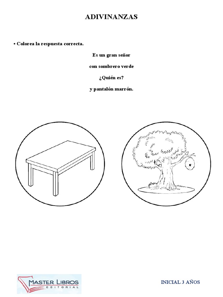 Adivinanzas para Preescolar | PDF | Artes del Lenguaje y Comunicación