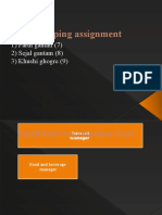 House Keeping Assignment: 1) Parth Gandhi (7) 2) Sejal Gautam (8) 3) Khushi Ghogre