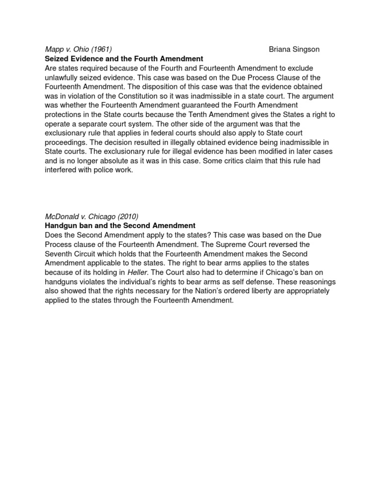 Exclusionary Rule in State Courts | PDF | Exclusionary Rule ...