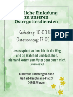 Herzliche Einladung Zu Unseren Ostergottesdiensten