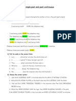 Simple Past and Past Continuous