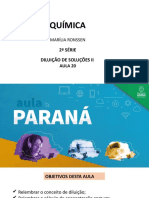 Química: 2 Série Diluição de Soluções Ii