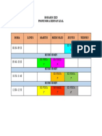 Horario Prof. Hernan Leal