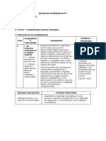 Sesión de Aprendizaje N 1