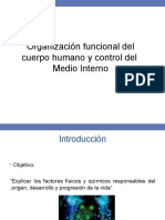 Organización Funcional Del Cuerpo Humano y Control Del Medio Interno