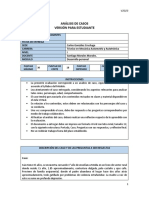 Análisis de Casos Versión para Estudiante: Puntaje Máximo 30 Puntaje de Corte 18 Puntaje Obtenido Calificación Final