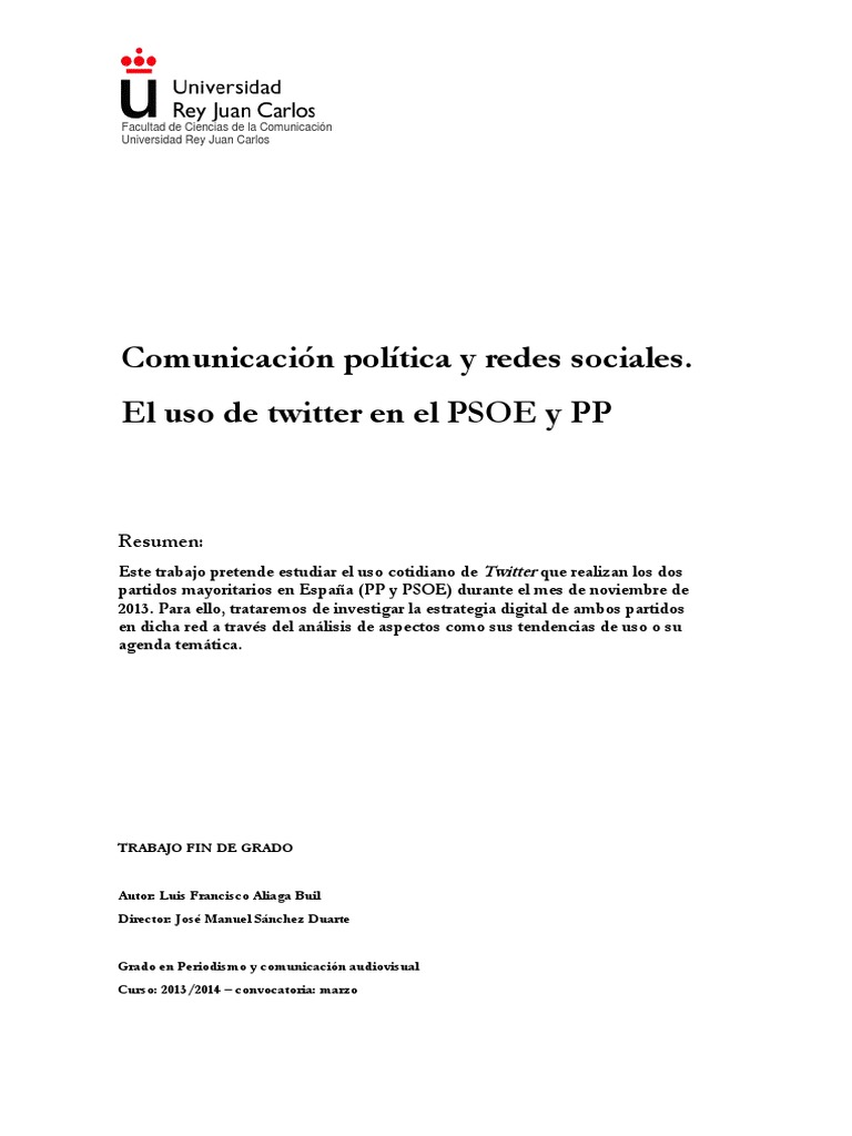 Ejemplo Formato TFG Urjc | Descargar gratis PDF | Tecnología de ...