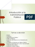 Introducción A La Administración Pública