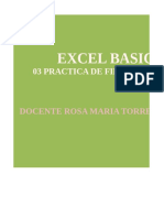 Excel Basico: 03 Practica de Filas Y Columnas