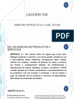 Lección Viii: Derecho Intelectual O Del Autor