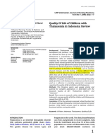 Quality of Life of Children With Thalassemia in Indonesia: Review