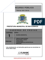 Guarda - Municipal Matoezinhos Prova PDF