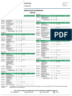 Plan de estudios de Administración de Empresas