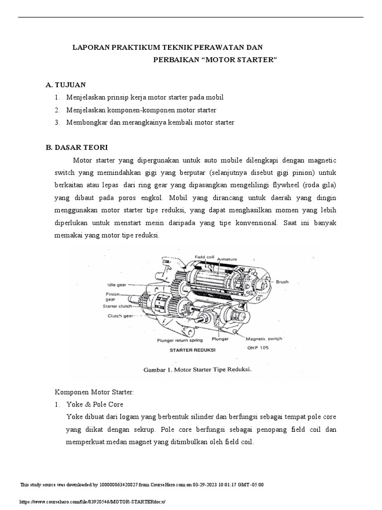 Motor Starter | PDF