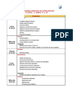 Cronograma Ejercicios de Consolidación Iii Lapso - 4° Grado "A" Y "B" Contenidos Grammar