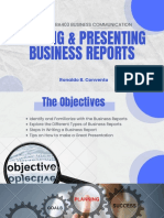 Mba15 - Mba403 Business Communication: Writing & Presenting Business Reports