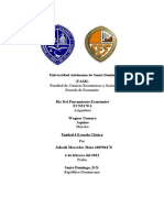 Universidad Autónoma de Santo Domingo (UASD) : Facultad de Ciencias Económicas y Sociales Escuela de Economía