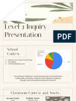 Level 3 Inquiry Presentation