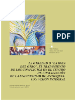 Tratamiento de Los Conflictos La Otredad o Idea Del Otro