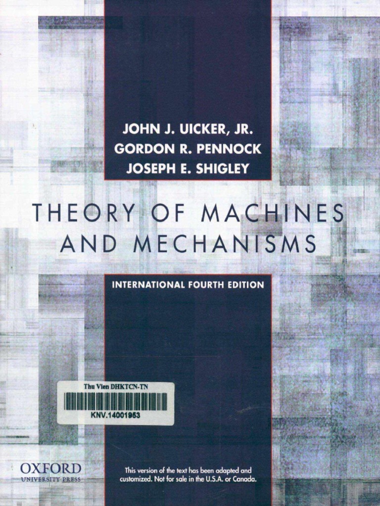 【機械力学 洋書】THEORY OF MACHINS Theory of Machines and Mechanisms by Gordon R. Pennock
