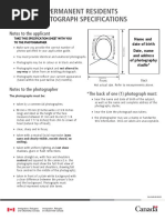 PR Photo Specifications for PNP Applicants | PDF | Art | Self-Improvement
