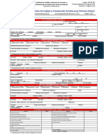 Solicitud de Créditos, Apertura de Cuentas y Actualización de Datos para Personas Natural