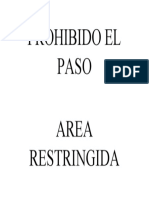 Prohibido El Paso Area Restringida