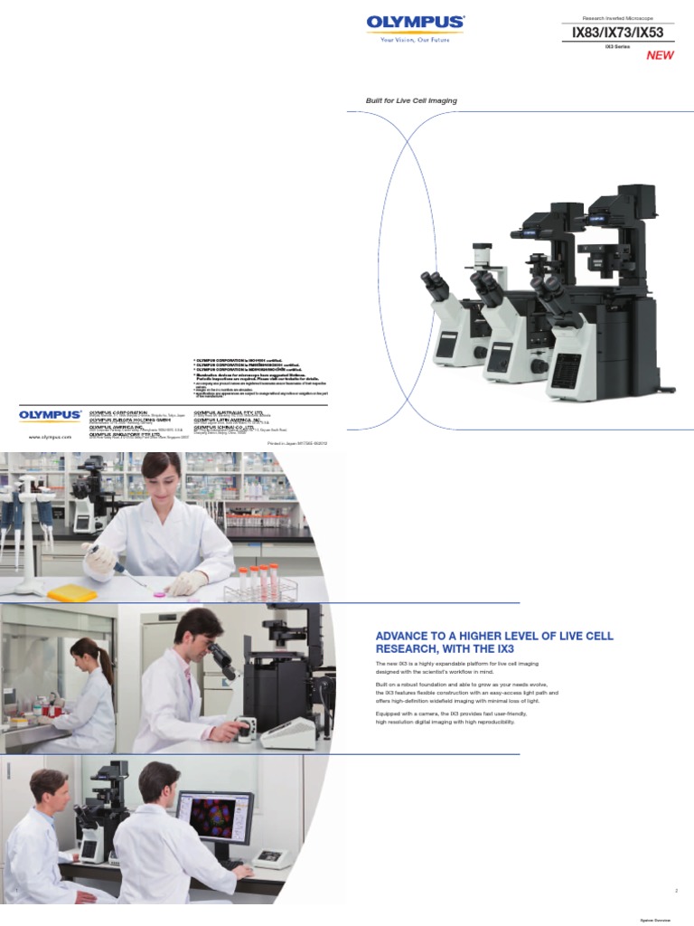 IX3 Series Live Cell Imaging Microscope | PDF | Angular Resolution | Optics