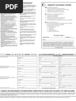 TDSB Community Involvement Form | PDF