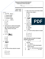 I. Berilah Tanda Silang (X) Pada Huruf A, B, Atau C Sesuai Jawaban Yang Benar!