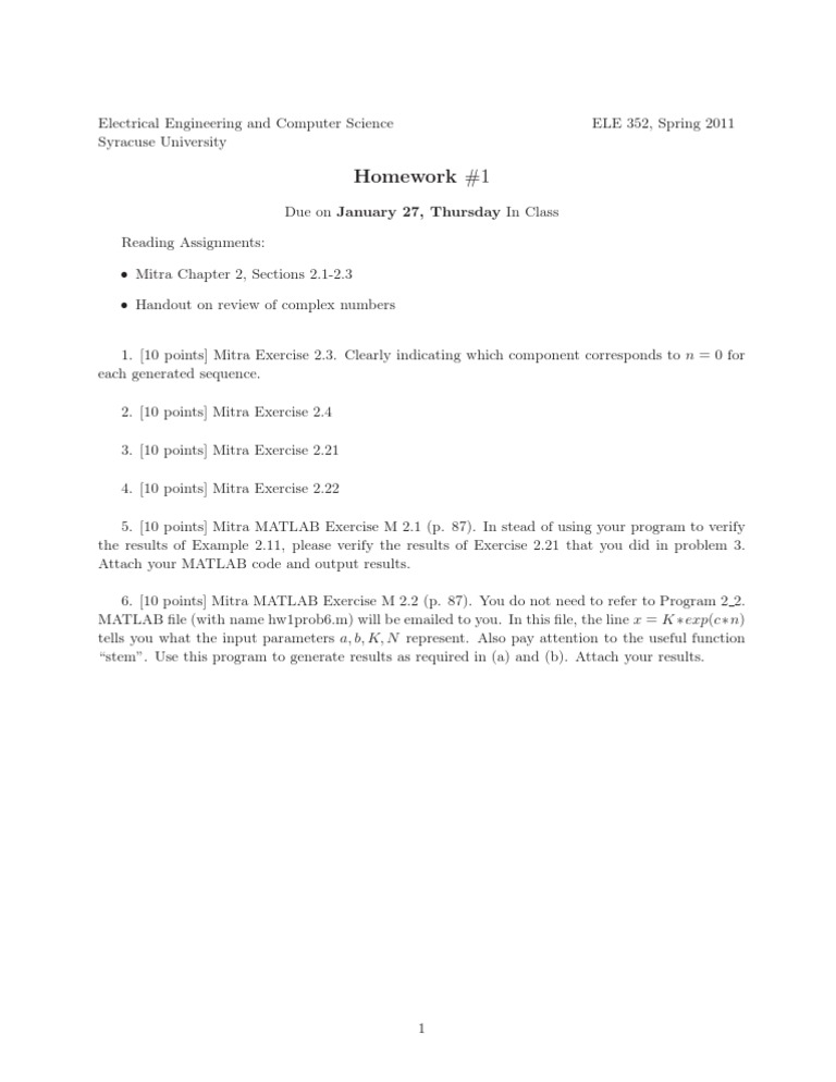 HW 1 | PDF | Software Engineering | Applied Mathematics