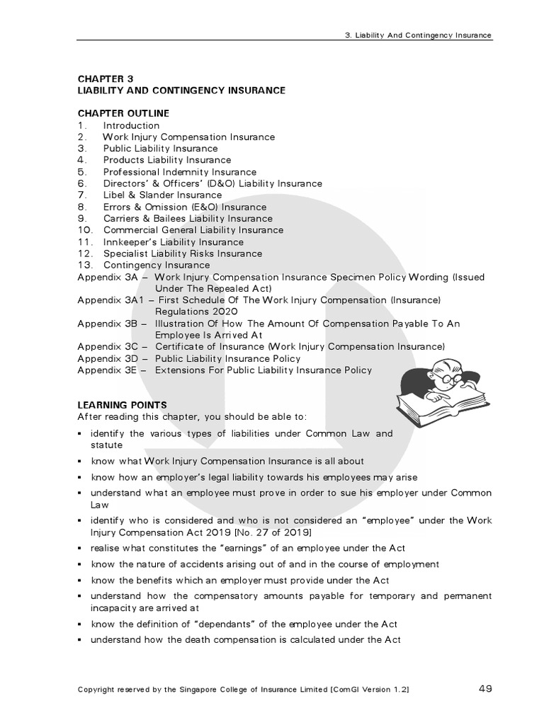 ComGI 6th Ed Ver 1.2 - Chapter 3 | PDF | Liability Insurance | Tort