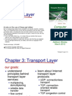 Transport Layer: Computer Networking: A Top Down Approach
