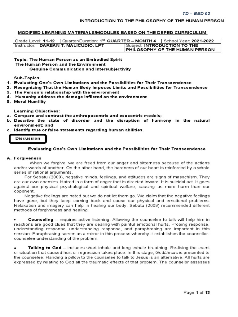 Intro To Philo Month 4 PDF Climate Change Reincarnation