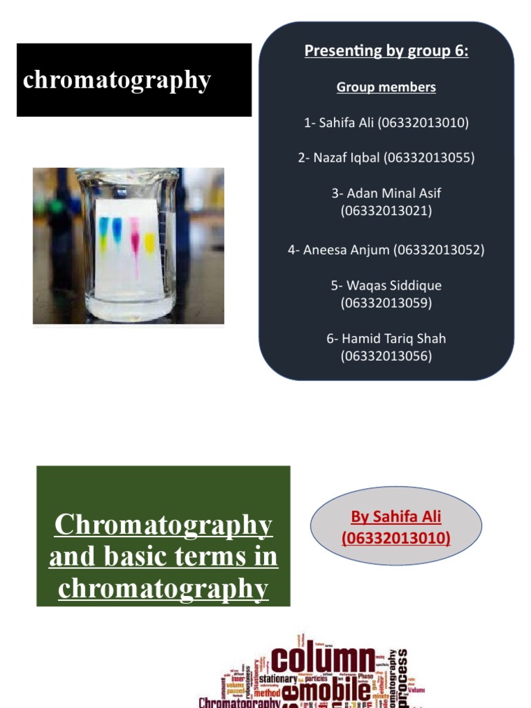 Chromatography PDF Chromatography Elution