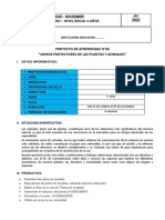 Planificacion - Nivel Inicial 4 Años: Unidad - Noviembre