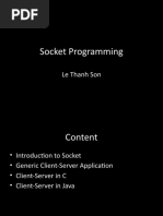 Socket Programming: Le Thanh Son