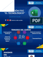 Manual Excel Avanzado Clase #01 - Institucion El Tecnologico