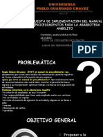 Universidad Pablo Guardado Chavez: Propuesta de Implementacion Del Manual de Procedimientos para La Abarrotera Angelito