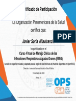 Curso Virtual de Manejo Clínico de Las Infecciones Respiratorias Agudas Graves IRAG 2020-Certificado Del Curso. 2830502