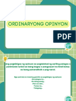 Ordinaryong Opinyon