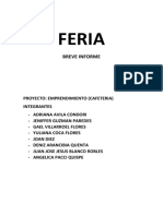 Informe de Lo Que Vamos Haciendo Con Nuestro Proyecto en La Feria