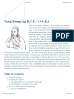 Yang Xiong (53 B.C.E.-18 C.E.) : By), A Collection of Aphorisms and Dialogues On A Variety