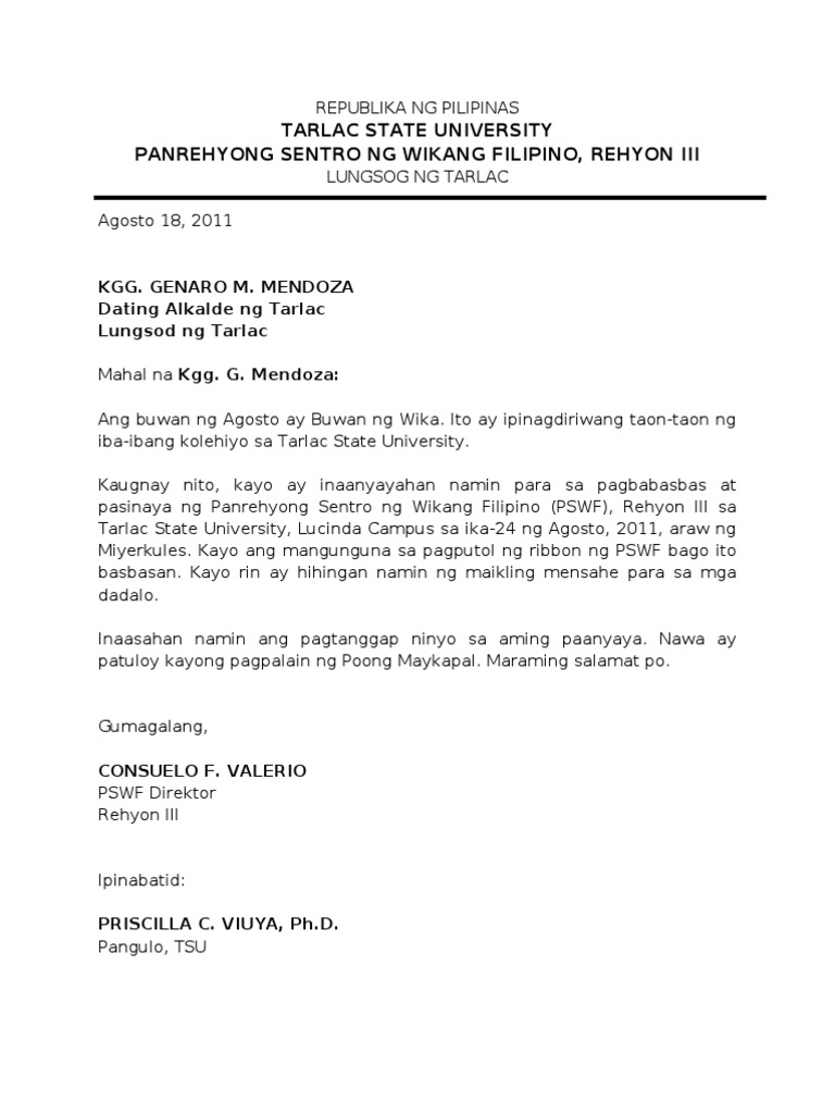 Letter | PDF