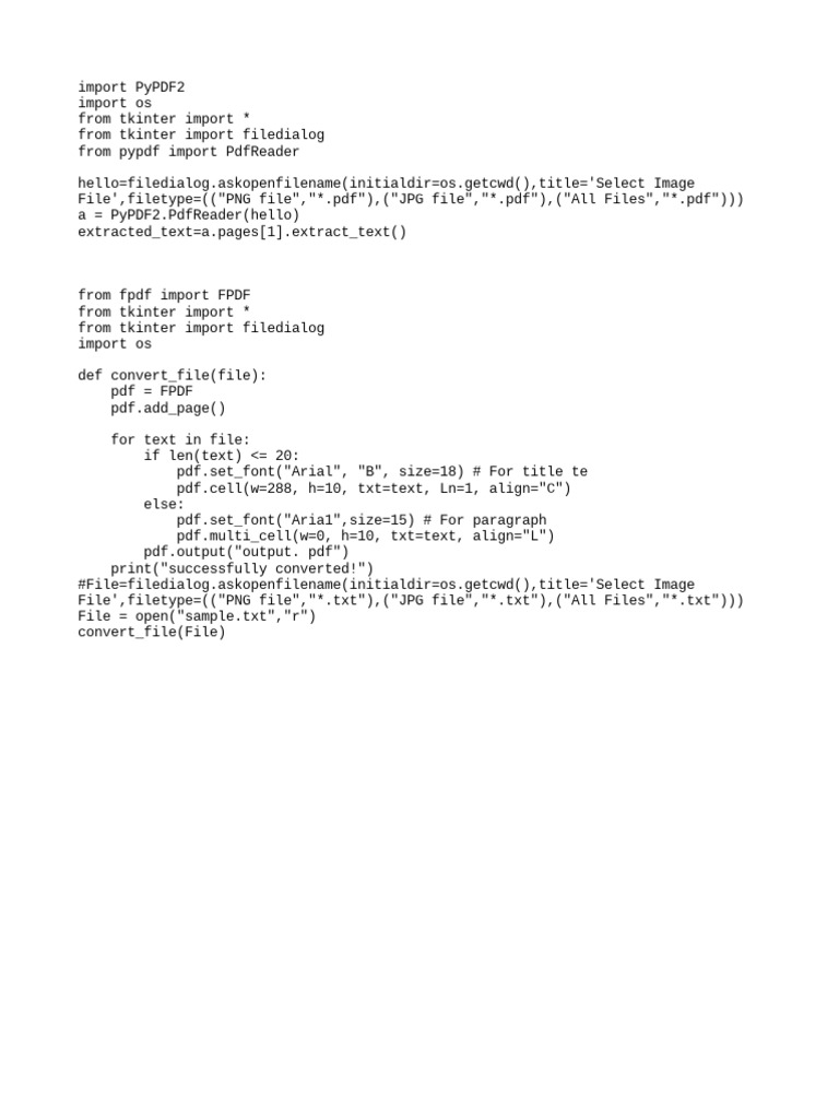 Written Pdf To Text Pdf