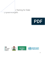 Data Analysis Training for State Epidemiologists