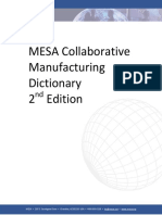 MESA Collaborative Manufacturing Dictionary 2 Edition