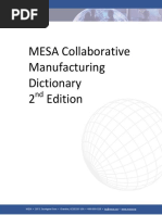 MESA Collaborative Manufacturing Dictionary 2 Edition