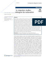 New Directions in Migration Studies: Towards Methodological De-Nationalism